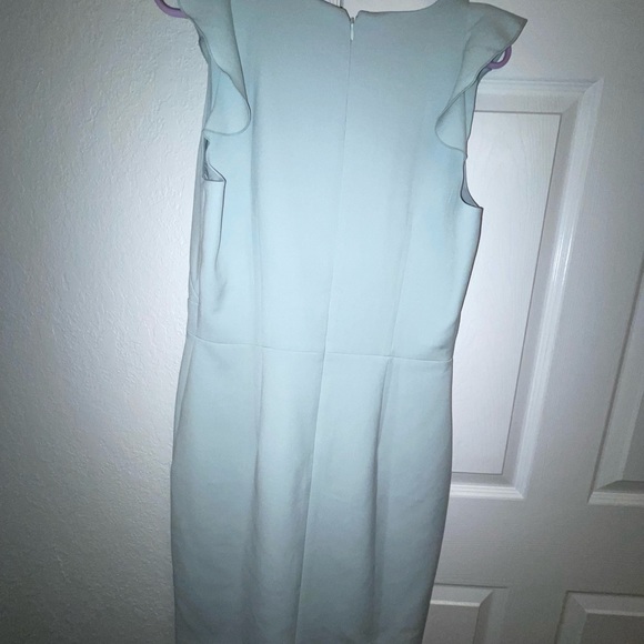 NWOT Ann Taylor Doubleweave Ruffle Sheath Dress 8T - Picture 7 of 9